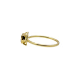 Montana Sapphire Slice Ring in 18k Yellow Gold