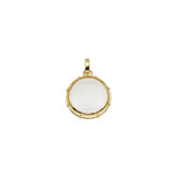 Watch Crystal Pendant in 18k Yellow Gold