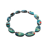 Dumpling Necklace with Wood and Hematite Beads