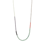 Mint Loop Necklace in Oxidized Silver