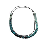 Shoal Necklace with Wood in Oxidized Silver