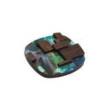 Subscape Brooch in Wood