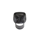 Situation Ring in Oxidized Silver with Painted Wood