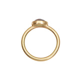 Rustic Rose Cut Diamond Ring in 14k Yellow Gold