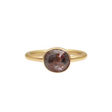 Rustic Rose Cut Diamond Ring in 14k Yellow Gold