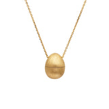 Rebel Within Egg Necklace in 18k Yellow Gold with Hidden Diamond