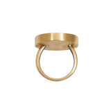 Seed Ring in 18k Yellow Gold with Lapis Lazuli and Diamond