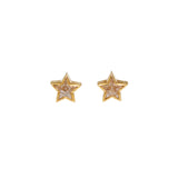Medium Cosmo Star Earrings in 18k Yellow Gold