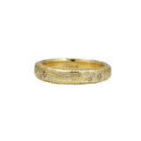 Celestial Ring in 18k Yellow Gold with White and Champagne Diamonds