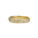 Celestial Ring in 18k Yellow Gold with White and Champagne Diamonds