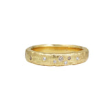 Celestial Ring in 18k Yellow Gold with White and Champagne Diamonds