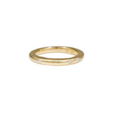 2.5mm Modeled Band 14k Yellow Gold with White Diamonds