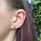 Staple Earring in Sand-Textured 18k Yellow Gold