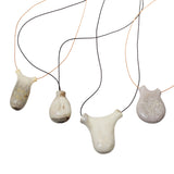 Carved Organic-Shaped Antler Necklace