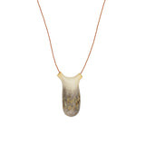 Carved Organic-Shaped Antler Necklace
