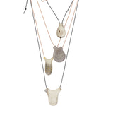 Carved Organic-Shaped Antler Necklace