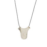 Carved Organic-Shaped Antler Necklace