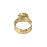 Turquoise Ring in Brass