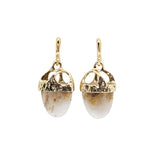 Agate Grotto Earrings in Bronze