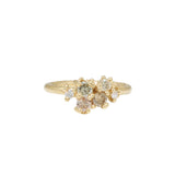 Multi Diamond Barnacle Ring in 18k Gold