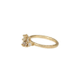 Multi Diamond Barnacle Ring in 18k Gold