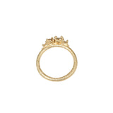 Multi Diamond Barnacle Ring in 18k Gold