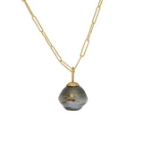 Galaxy Pearl Pendant in 18k Yellow Gold - Forgotten Pearl