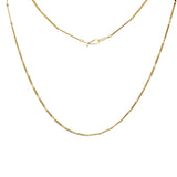 Trombone Necklace in 18k Yellow Gold