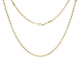 Twisted Link Chain Necklace in 18k Yellow Gold