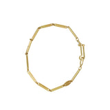 Heavy Trombone Bracelet in 18k Yellow Gold