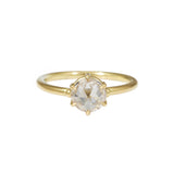 Rose Nouveau Solitaire Solitaire Ring in 18k Yellow Gold