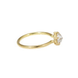 Rose Nouveau Solitaire Solitaire Ring in 18k Yellow Gold