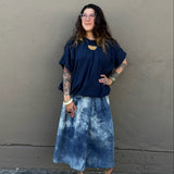 Short Powan Skirt - Natural Indigo