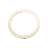 Fossilized Walrus Flat Bangle with 8 Inset Champagne Diamonds in 18k Gold