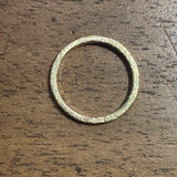 S/O Simple Architectural Gold Band in 18k Yellow Gold