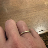 S/O Simple Architectural Gold Band in 18k Yellow Gold