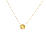 Tiny Moon Necklace in 18k Yellow Gold
