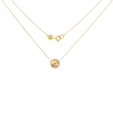 Tiny Moon Necklace in 18k Yellow Gold