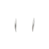 Silver Crescent Spike Post Earrings