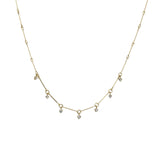 Lantern Necklace with Old European Cut Diamonds in 18k Gold