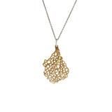 Small Koraru Pendant in Bronze with White Diamonds
