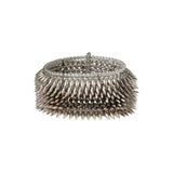 Silver Tone 8 Row Bullet Cuff