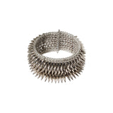 Silver Tone 8 Row Bullet Cuff