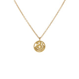 Lunar Zodiac Snake Pendant in 18k Yellow Gold