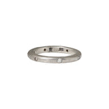 2.5mm Modeled Band in Silver with White & Cognac Diamonds