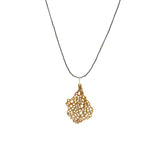 Small Koraru Pendant in Bronze with White Diamonds
