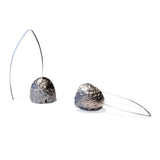 Cupule Earrings in Silver