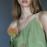 Coração Necklace in Yellow Bronze