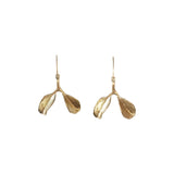 Dyad Earrings in Yellow Bronze