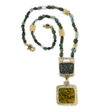 Brutalist Garden Necklace in Bronze